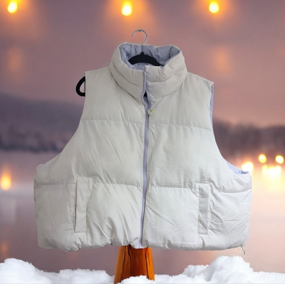 Jackets & Blazers - PLUS SIZE REVERSIBLE PUFFER VEST SIZE 2XL